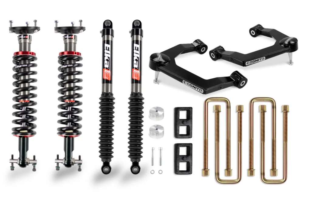 Cognito 3" Performance Ball Joint Leveling Lift Kit With Elka 2.0 IFP Shocks for 19-21 Silverado/Sierra 1500 2WD/4WD