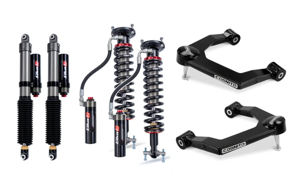 Cognito 1" Elite Leveling Kit With Elka 2.5 Shocks for 19-22 Silverado Trail Boss/Sierra AT4 1500 4WD