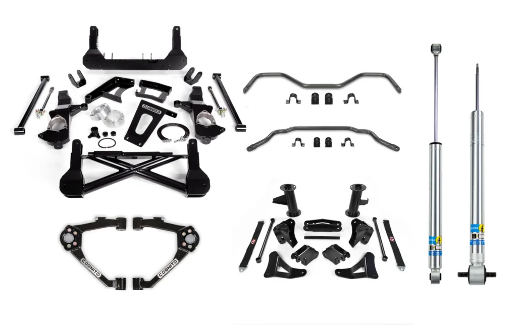 Cognito 10" Performance Lift Kit with Bilstein 5100 Series Shocks For 07-18 Suburban 1500/Yukon XL 1500 2WD/4WD with OEM Cast steel upper control arms