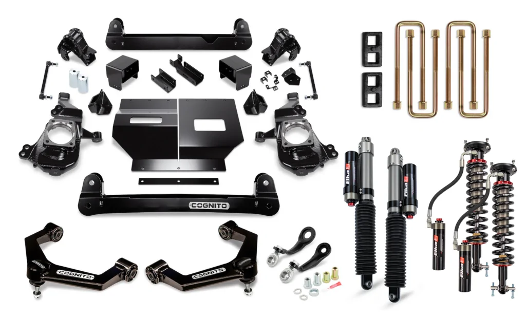 Cognito 4" Elite Lift Kit with Elka 2.5 reservoir shocks for 20-22 Silverado/Sierra 2500/3500 2WD/4WD