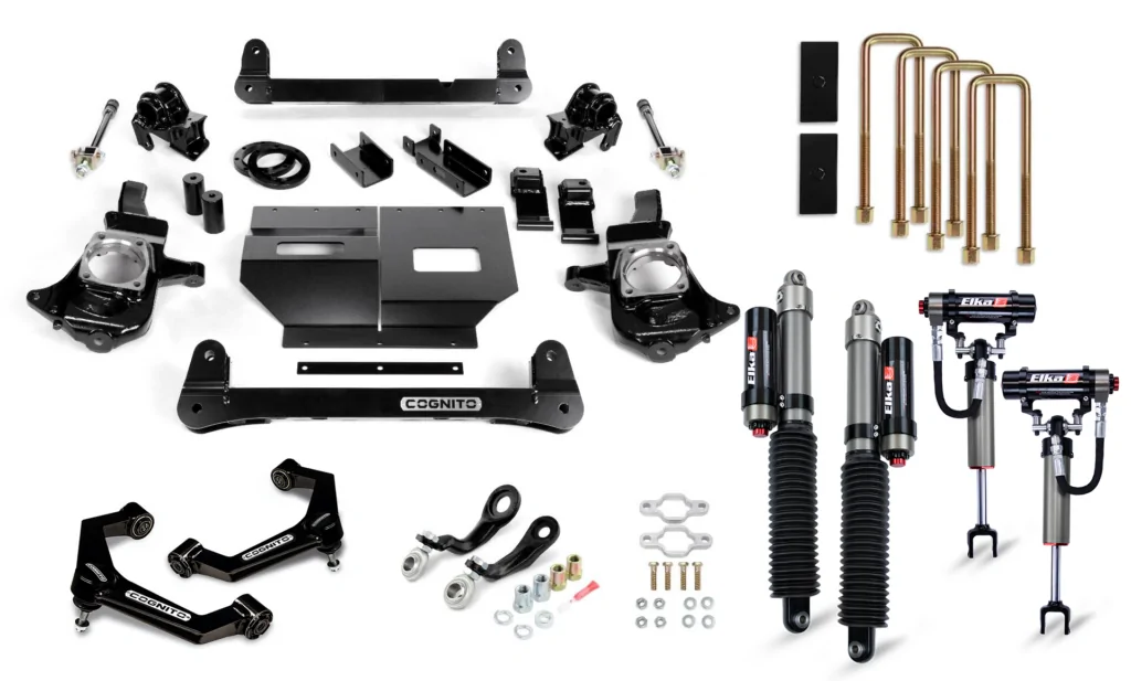 Cognito 4" Elite Lift Kit with Elka 2.5 reservoir shocks for 11-19 Silverado/Sierra 2500/3500 2WD/4WD