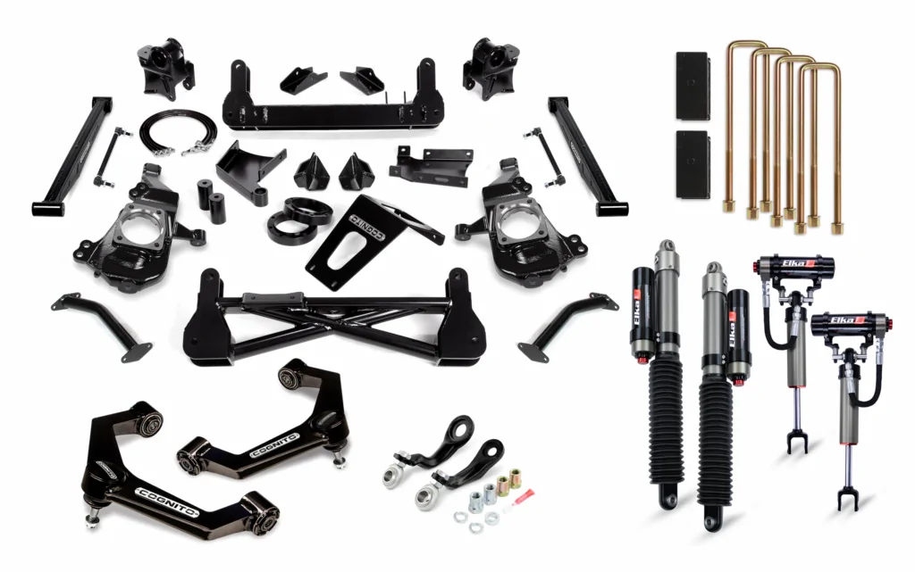 Cognito 7" Premier Lift Kit with Elka 2.5 Reservoir Shocks For 20-22 Silverado/Sierra 2500/3500 2WD/4WD