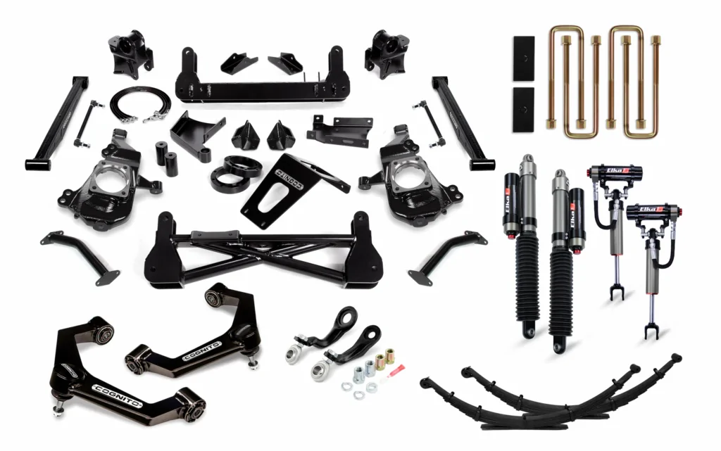 Cognito 7" Elite Lift Kit with Elka 2.5 Reservoir Shocks For 20-22 Silverado/Sierra 2500/3500 2WD/4WD