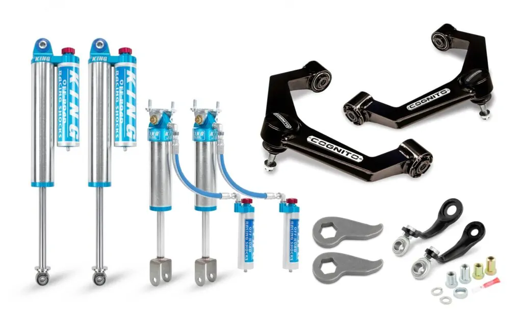 Cognito 3" Elite Leveling Kit with King 2.5 Reservoir Shocks for 20-22 Silverado/Sierra 2500/3500 2WD/4WD