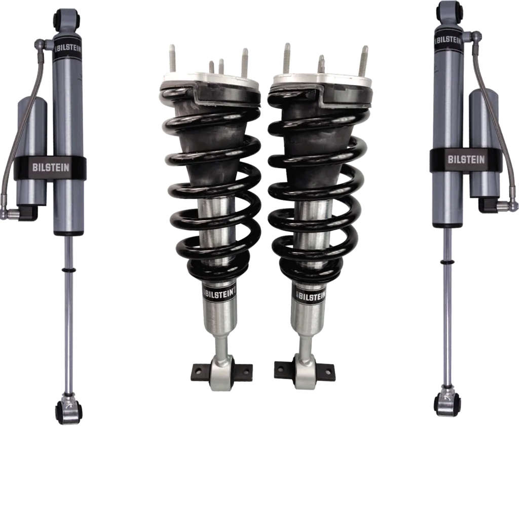 Bilstein 6112 Front 0.3-2.5" Assembled Coilovers with Rear Reservoir Shocks for 2019-2023 Chevy/GMC Sierra Silverado 1500 2WD/4WD