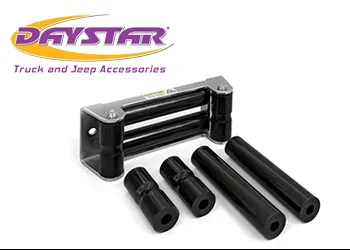 Daystar Roller Fairlead Rope Rollers For Synthetic Winch Rope Black KU70054BK