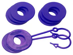 Daystar Purple D Ring Isolator Washer Locker Kit 2 Locking Washers/6 Non-Locking Washer KU70061PR