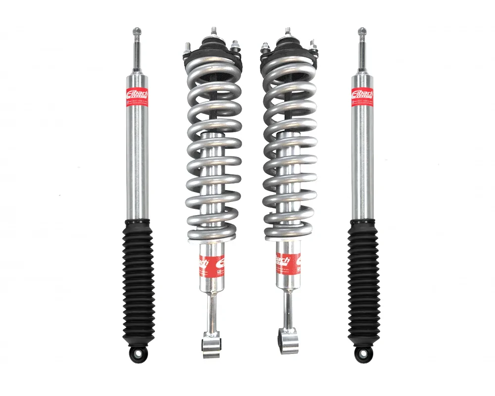 Eibach Pro-Truck 2-3.1 Lift Assembled Front Coilovers and 0-1.5 Rear Lift Shocks Stage 1 For 2007-2021 Toyota Tundra