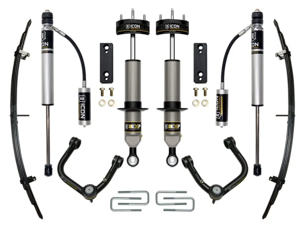 ICON Stage 3 EXP 1-2 Tubular Lift Kit for 2005-2022 Toyota Tacoma 2WD-4WD