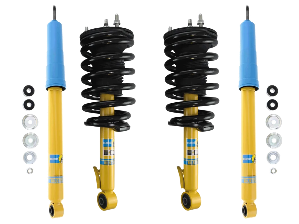 Bilstein 4600 Assembled Coilovers with OE Replacement Springs and Rear Shocks for 2005-2015 Toyota Tacoma 5 Lug