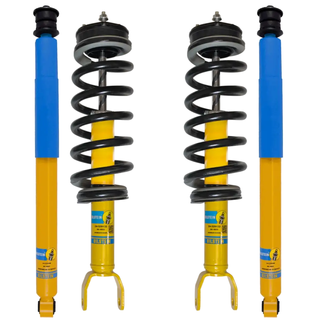 Bilstein 4600 Front Coilovers and Rear Shocks with OE Replacement Coils for 2019-2024 Ram 1500 4WD New Body