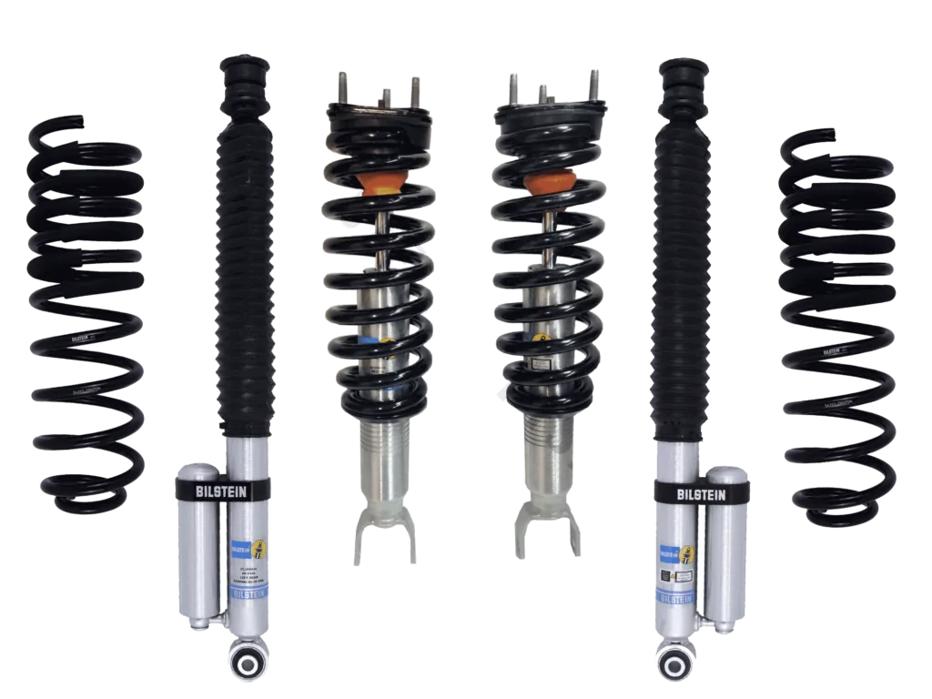 Bilstein 6112 0.6-2.6" Front Lift Assembled Coilovers 0-2" Rear 5160 Shocks and Rear Coils for 2019-2023 Ram 1500 2WD/4WD