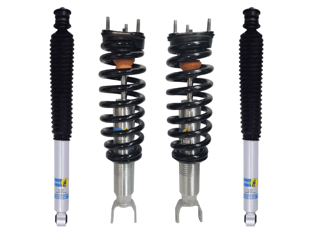 Bilstein 6112 0.6-2.6" Front Lift Assembled Coilovers with Rear 5100 Shocks for 2019-2023 Ram 1500 2WD/4WD