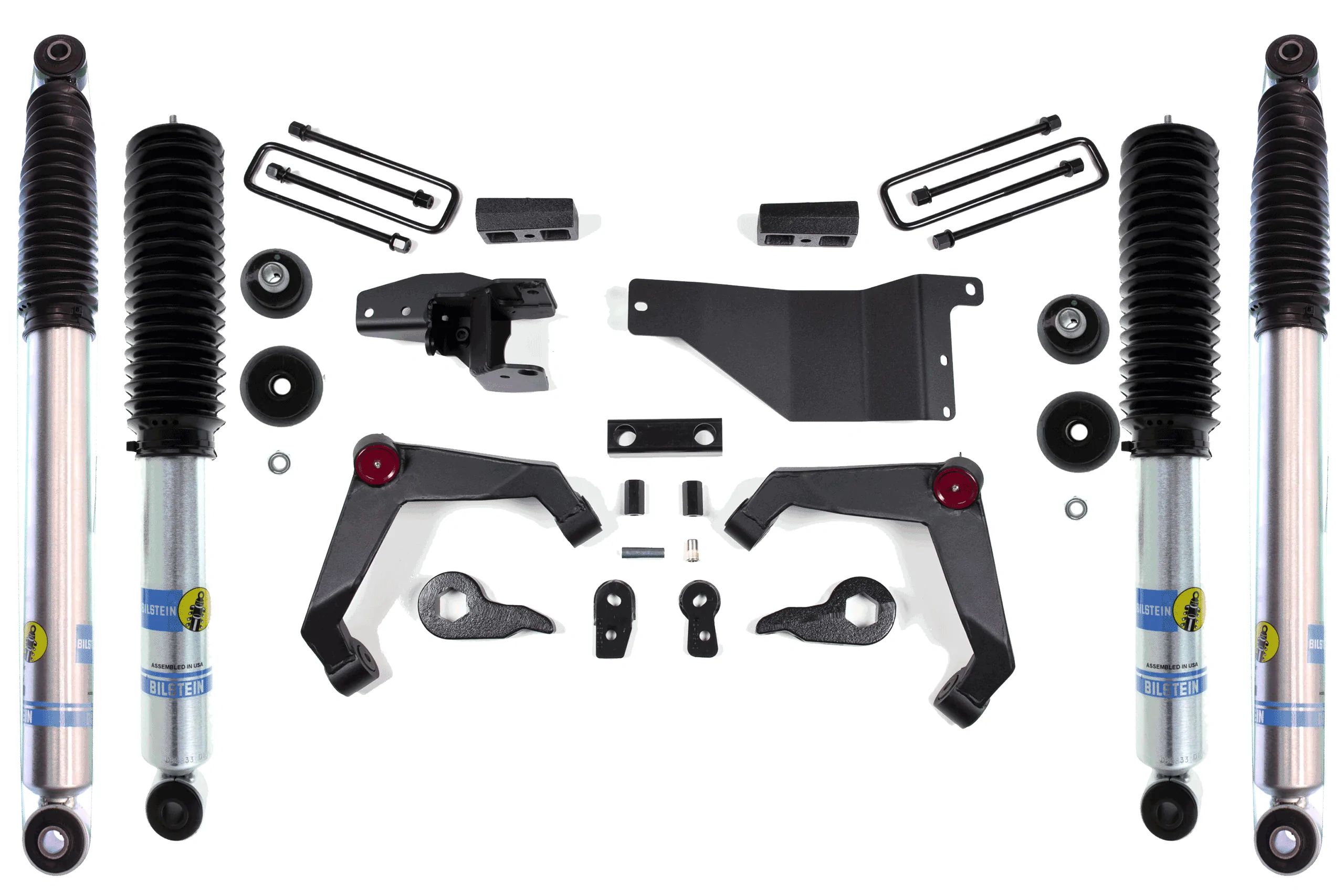 Zone Offroad 3" UCA Lift Kit with Bilstein 5100 Shocks for 2001-2010 Chevy/GMC 2500/3500HD 4WD