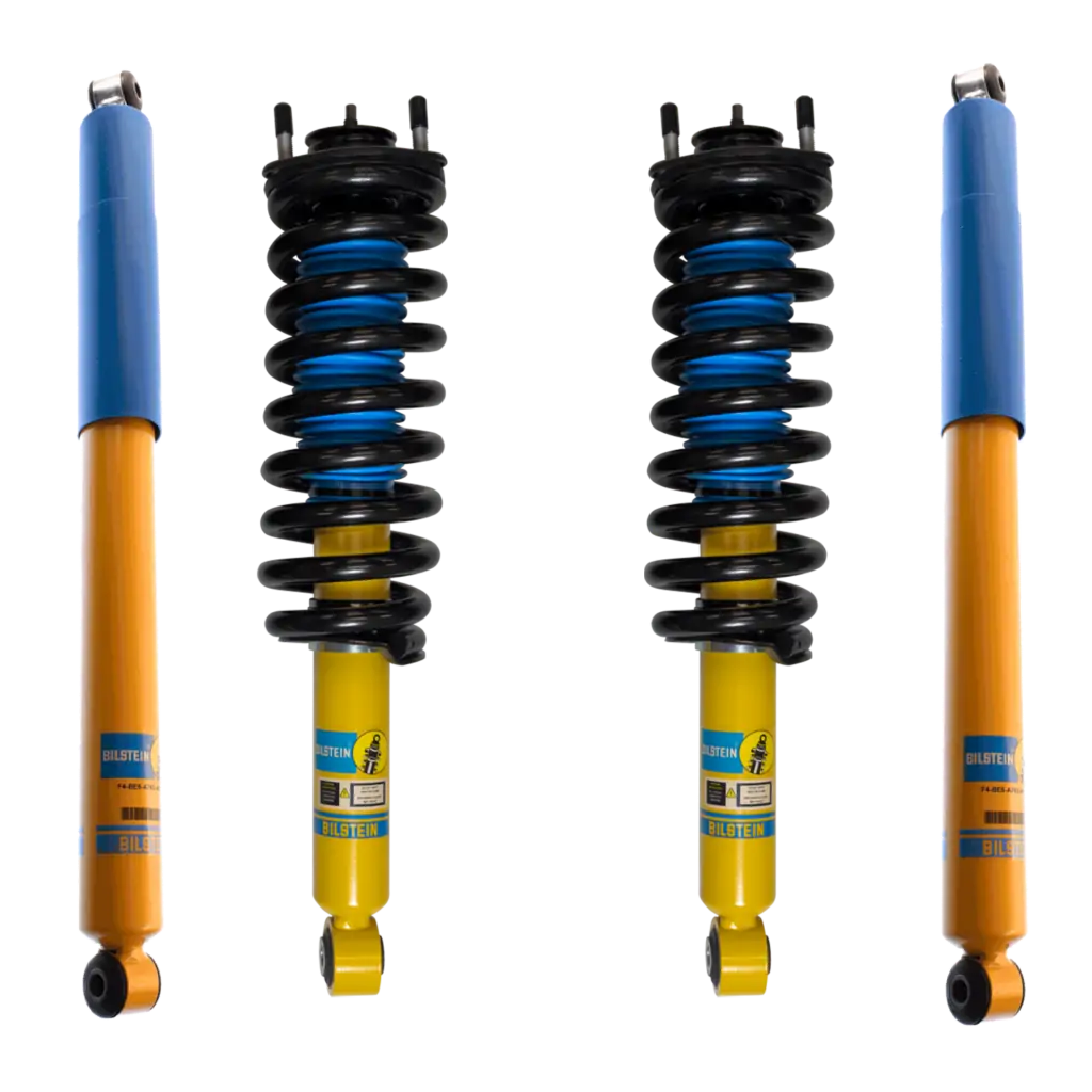 Bilstein 4600 Front Assembled Coilovers with OE Replacement Coils and Rear Shocks for 2015-2022 GMC Canyon