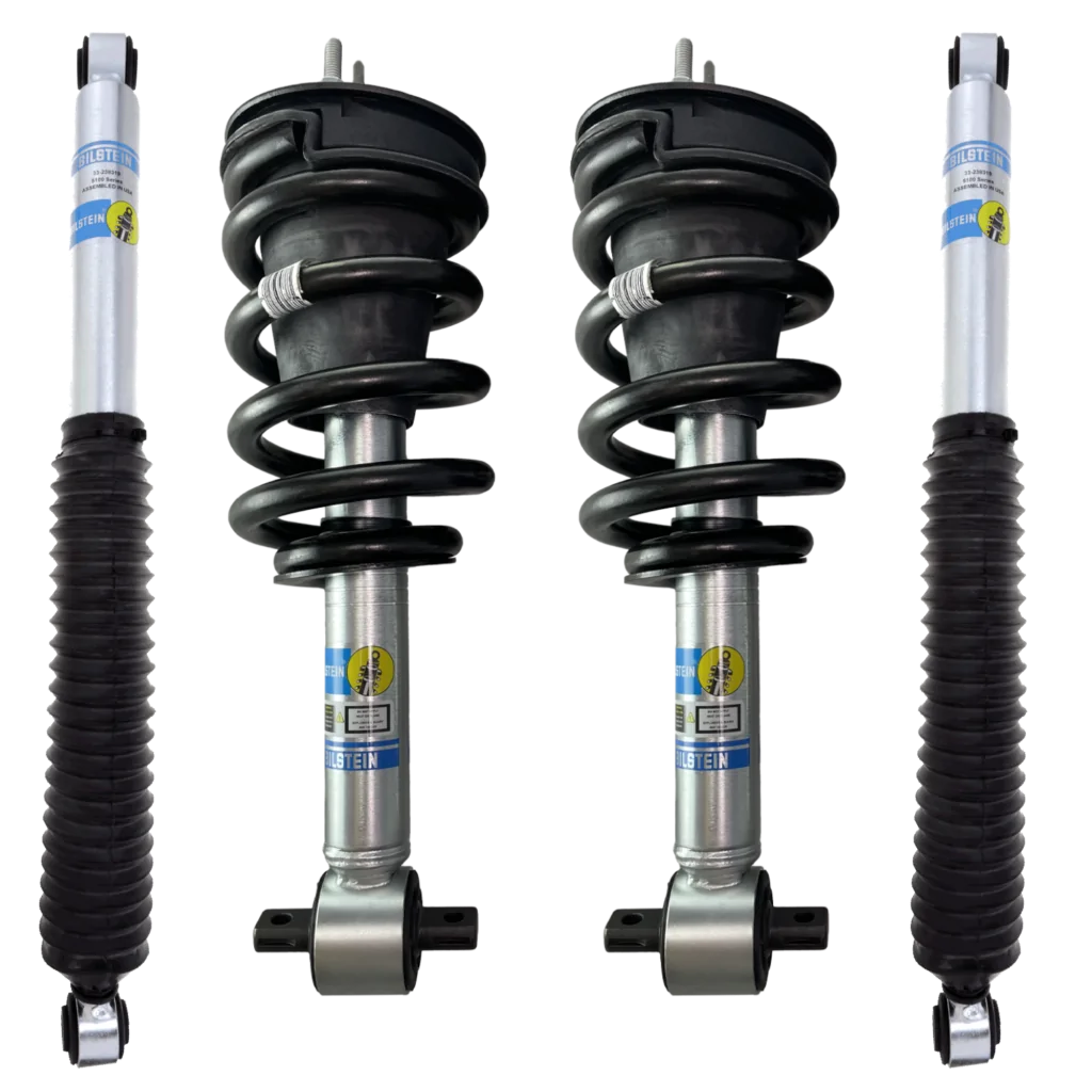 Bilstein 5100 0-2.5 Front Lift Assembled Coilovers with OE Replacement coils and Rear Shocks for 2019-2023 Chevy-GMC Silverado-Sierra 1500