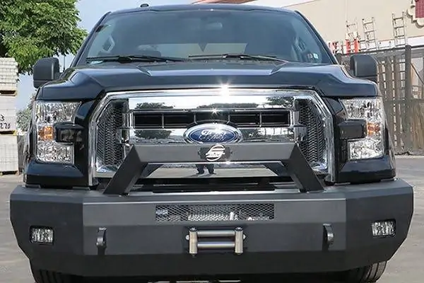 Steelcraft Elevation Bullnose Front Bumper Fine Texture Black for 2015-17 Ford F150 Eco-Boost - 70-11410 