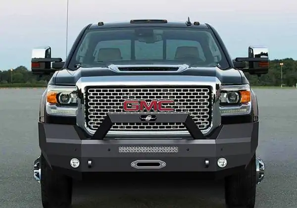 Steelcraft Elevation Bullnose Front Bumper Fine Texture Black for 2015-19 GMC Sierra 2500/3500HD Denali and Diesels - 70-10460 