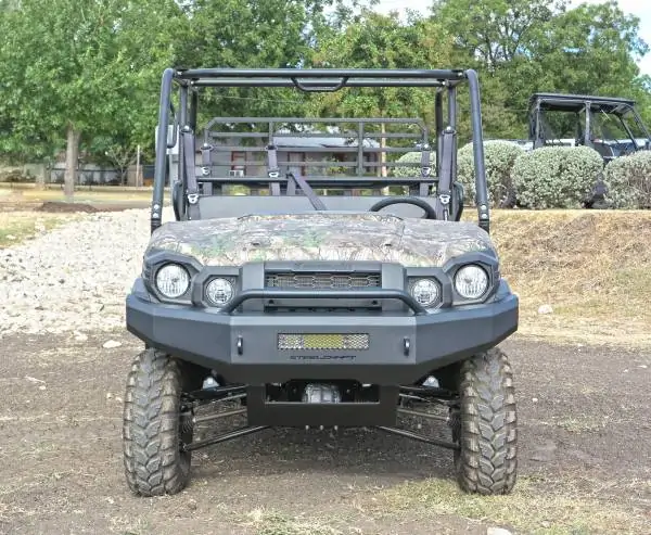 Steelcraft Fine Textured Black UTV Front Bumper Overlay 15-22 Kawasaki Mule Pro-FX