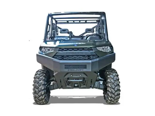 Steelcraft Fine Textured Black UTV Front Bumper Overlay for 18-22 Polaris Ranger XP/Non 1000 - 70-3010 