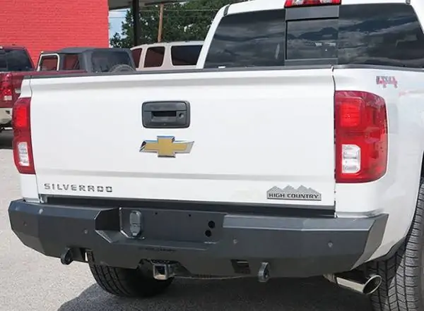 Steelcraft Fortis Rear Bumper Fine Texture Black 2014-2018 Chevy Silverado 1500 GMC Sierra 1500 2019 Silverado 1500 LD "Classic" Sierra 1500 Limited - 76-20420 