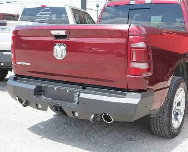 Steelcraft Fortis Rear Bumper Fine Texture Black 2019-23 Ram 1500 Includes Rebel - 76-22270 