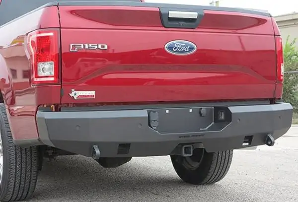 Steelcraft Fortis Rear Bumper Fine Texture Black for 2015-2023 Ford F-150 - 76-21420 