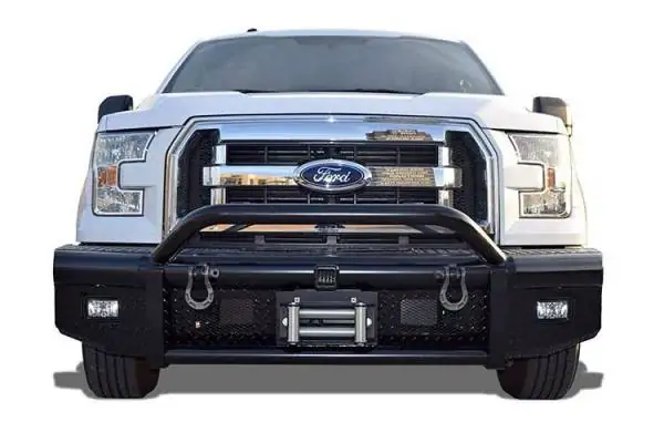 Steelcraft HD Bull Nose Front Bumper Semi-Gloss Black 2015-17 Ford F-150 All Models Eco-Boost - 55-11410 