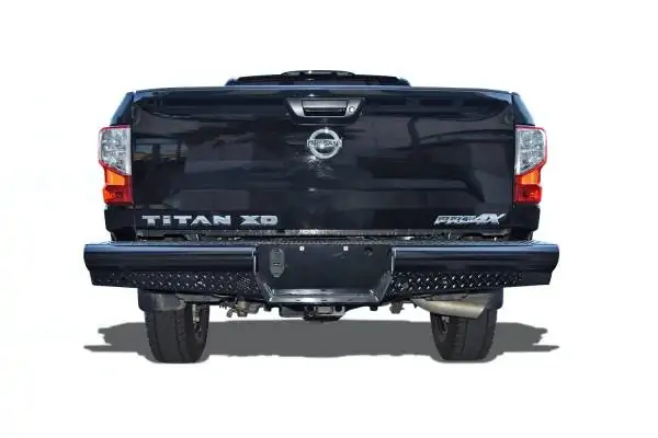 Steelcraft HD Replacement Rear Bumper Semi-gloss black for 2016-2023 Nissan Titan XD and 2017-2023 Nissan Titan - HD24080 