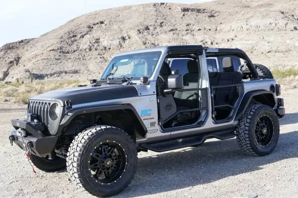 Steelcraft Rear Doors Fine Textured Black for 18-23 Jeep Wrangler JL and 20-23 Jeep JT Gladiator 4-door - 92230 