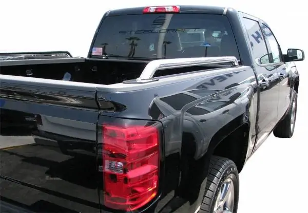 Steelcraft Stainless Steel Bed Rails for 14-23 Chevy Silverado / GMC Sierra 1500 5.5' Bed - 602247 