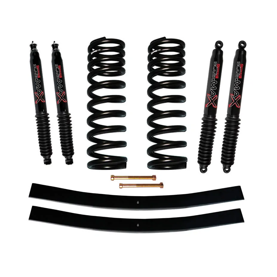 Skyjacker 1.5-2" Coils Lift Kit Black MAX Shocks for 75-77 Ford Bronco - 172EBK-B