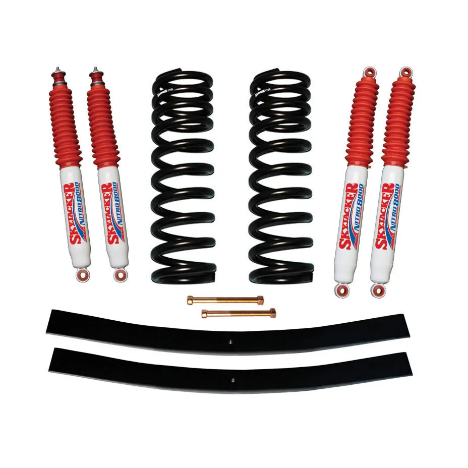 Skyjacker 1.5-2" Coils. Lift Kit Nitro Shocks for 75-77 Ford Bronco - 172EBK-N