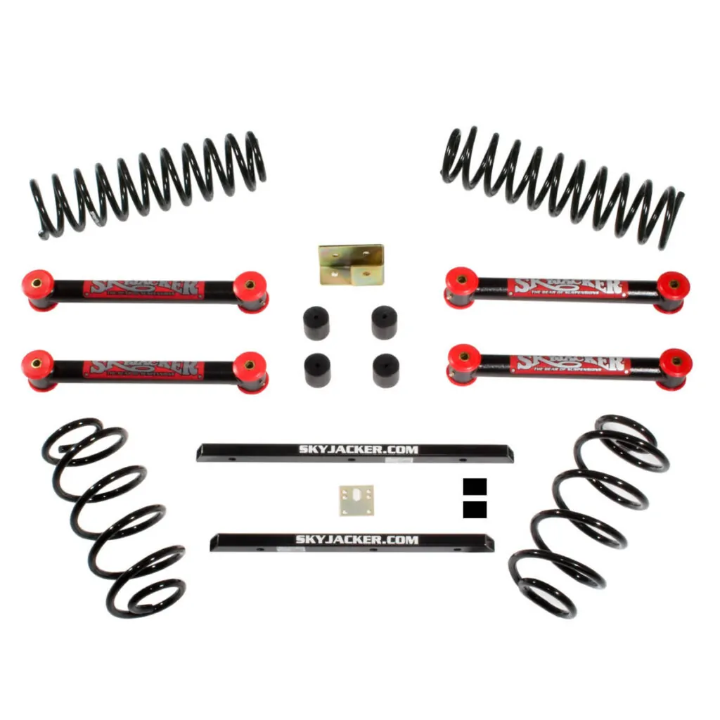 Skyjacker 2.5" Coil Springs. Lift Kit Nitro Shocks for Jeep Wrangler TJ Unlimited. - TJ253KU