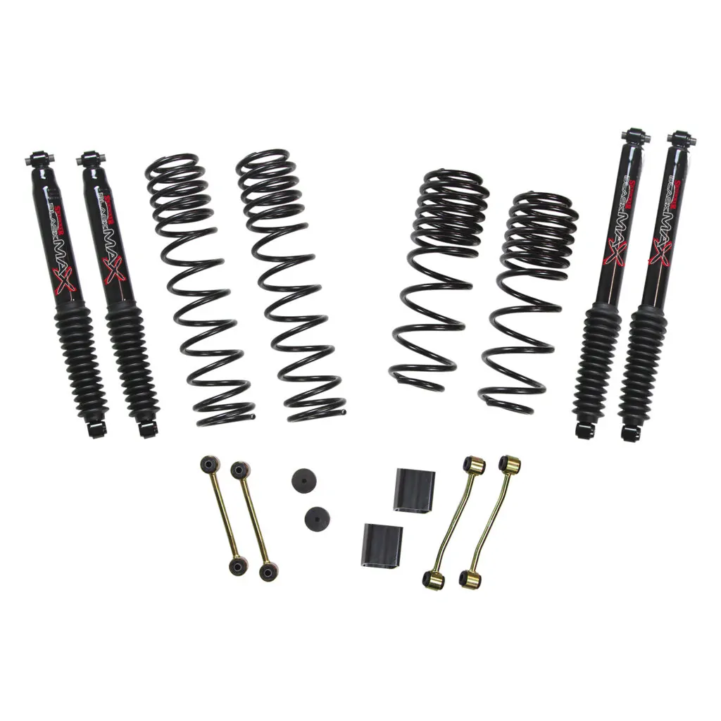 Skyjacker 2.5" Coils Lift Kit Black MAX Shocks for 2020 Jeep Wrangler JL (Non-Rubicon). - JL25BPBLTD