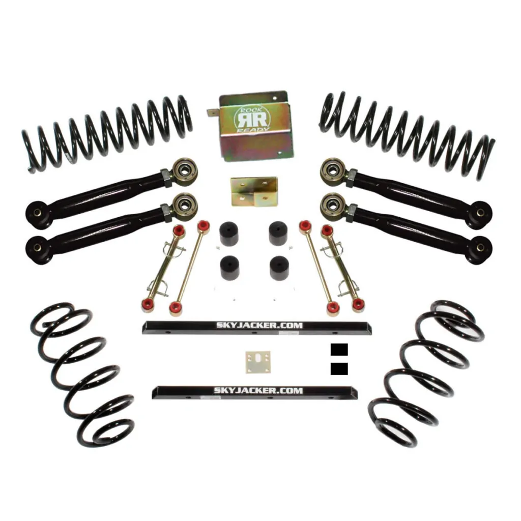 Skyjacker 2.5" Coils. Lift Kit Nitro Shocks for Jeep Wrangler TJ Unlimited. - TJ253KU-SVX