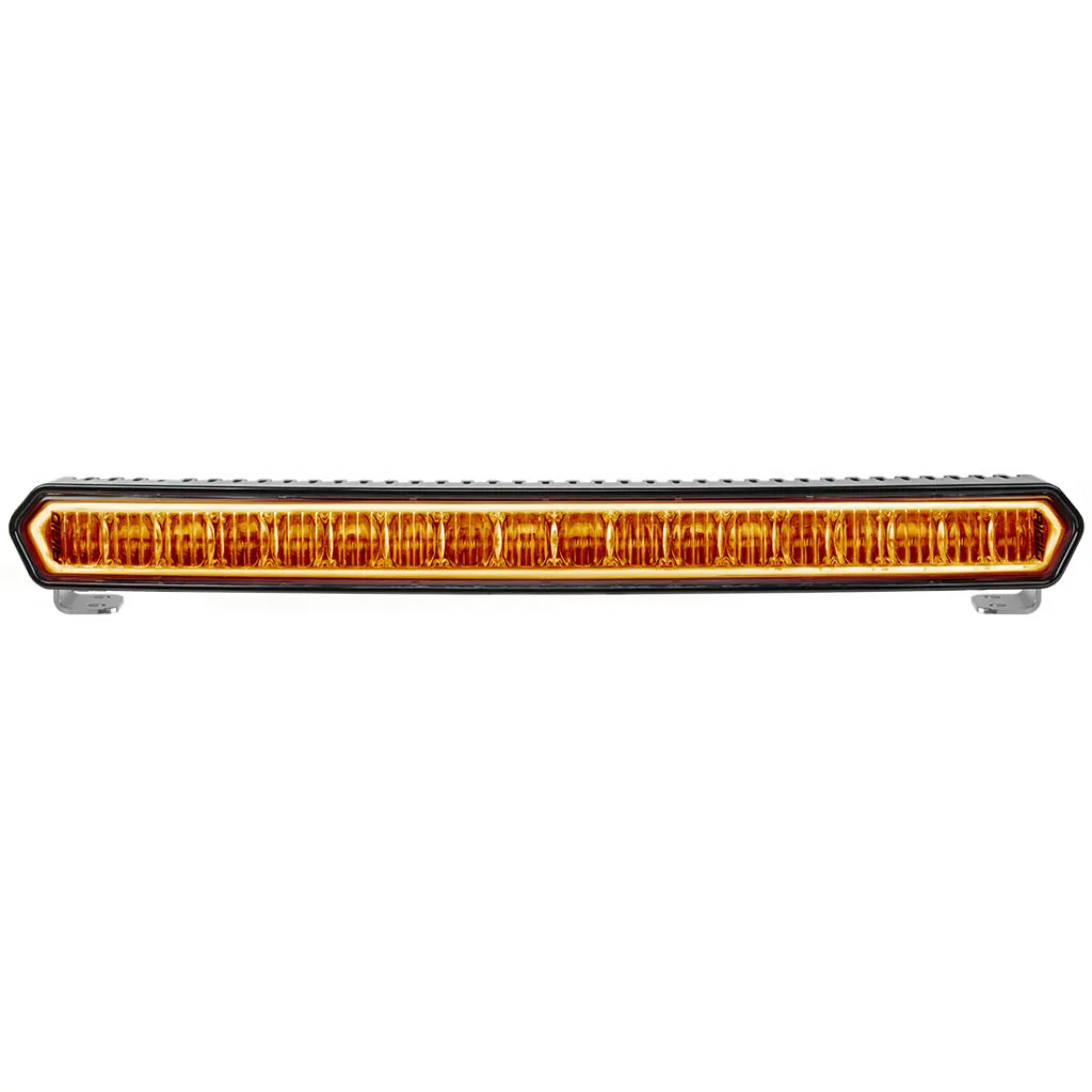 RIGID 20 Inch LED Light Bar Black W/Amber Halo Off Road SR-L Series - 63003