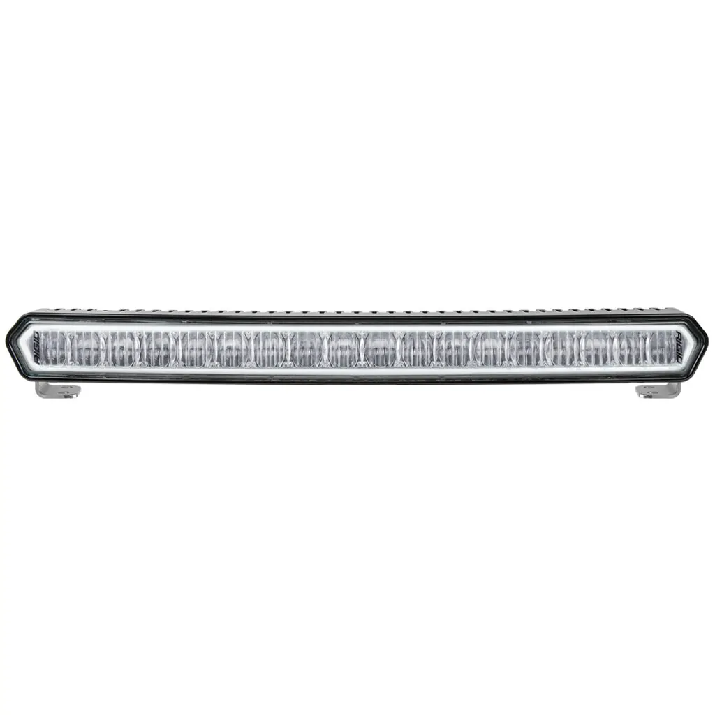 RIGID 20 Inch LED Light Bar Black W/White Halo Off Road SR-L Series - 63000