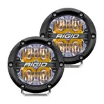 RIGID 360-Series 4 Inch Led Off-Road Drive Beam Amber Backlight Pair - 36118