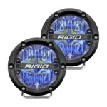 RIGID 360-Series 4 Inch Led Off-Road Drive Beam Blue Backlight Pair - 36119