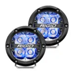 RIGID 360-Series 4 Inch Led Off-Road Spot Beam Blue Backlight Pair - 36115