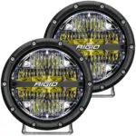 RIGID 360-Series 6 Inch Led Off-Road Drive Beam White Backlight Pair - 36204