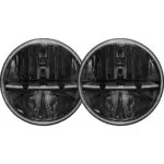 RIGID 7 Inch Round Headlight Non Jk Pair - 55009