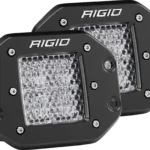 RIGID Diffused Flush Mount Black Pair D-Series Pro - 212513