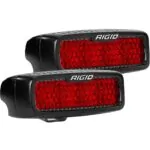 RIGID Diffused Rear Facing High/Low Surface Mount Red Pair SR-Q Pro - 90163