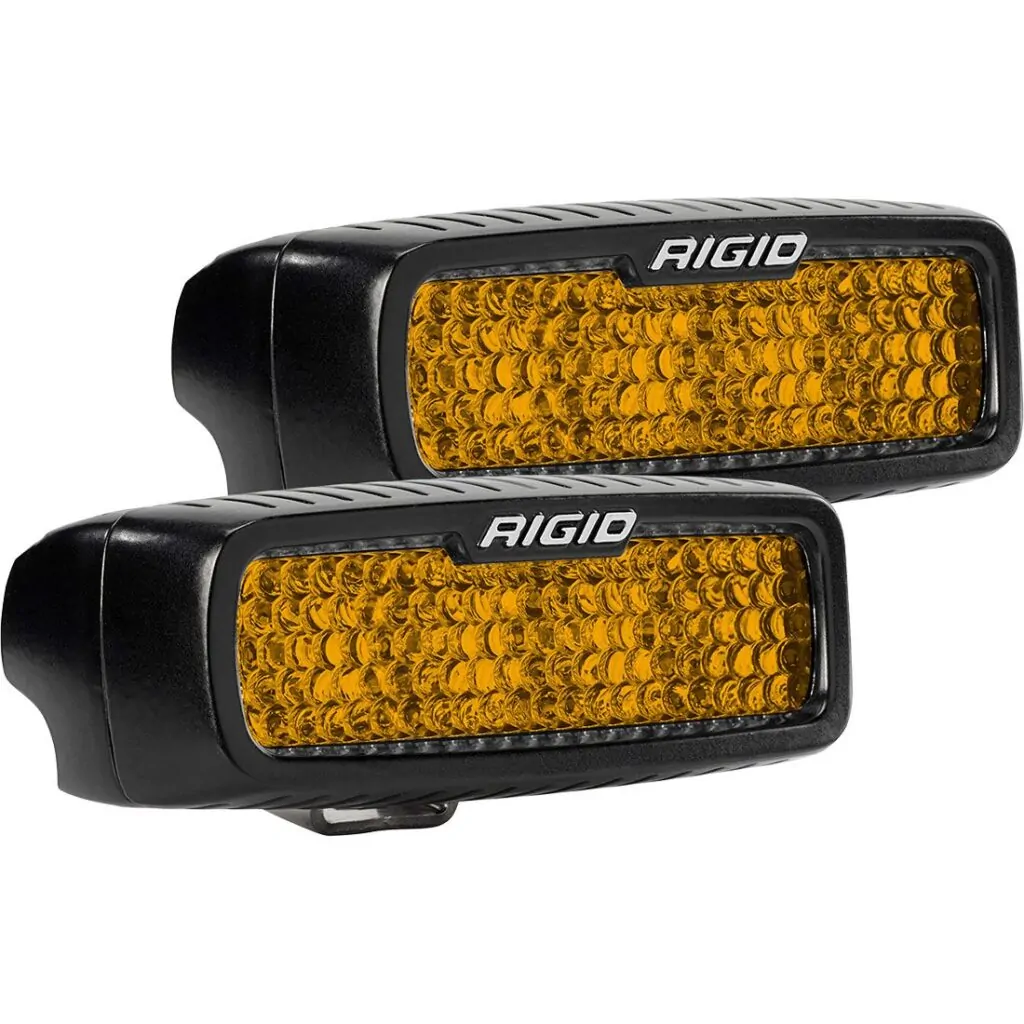 RIGID Diffused Rear Facing High/Low Surface Mount Yellow Pair SR-Q Pro - 90161