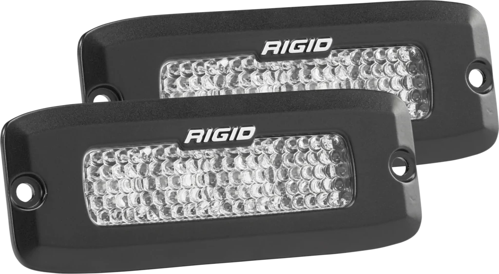 RIGID Driving Diffused Black Flush Mount Pair SR-Q Pro - 925513