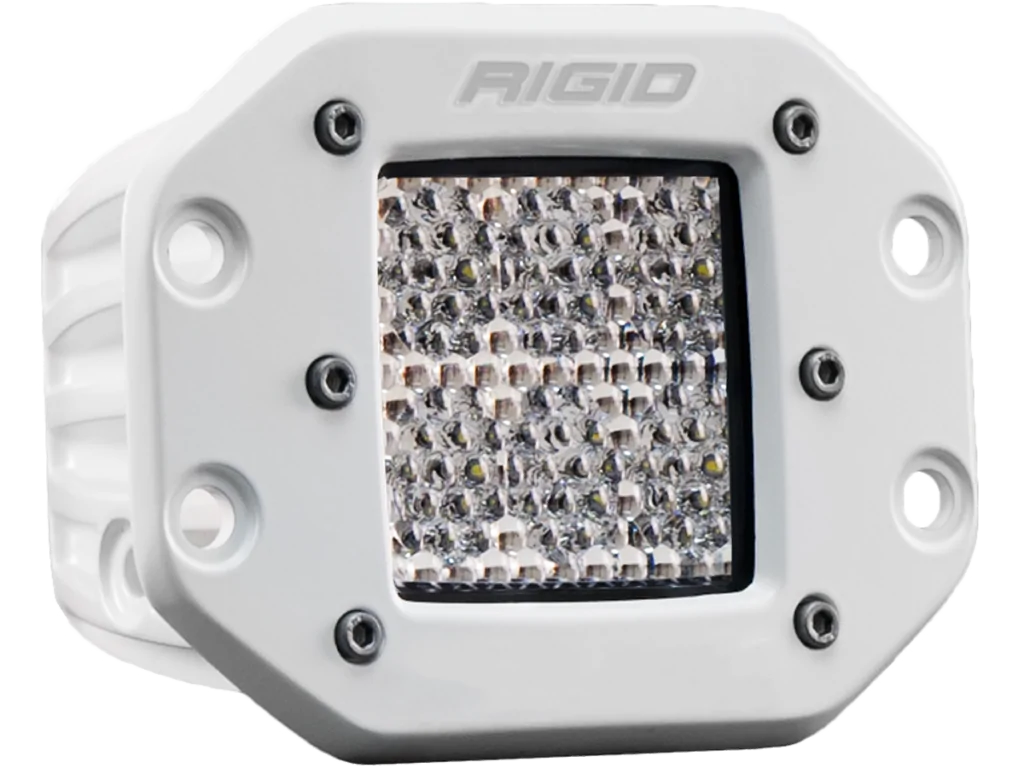 RIGID Hybrid Diffused Flush Mount White Housing D-Series Pro - 611513