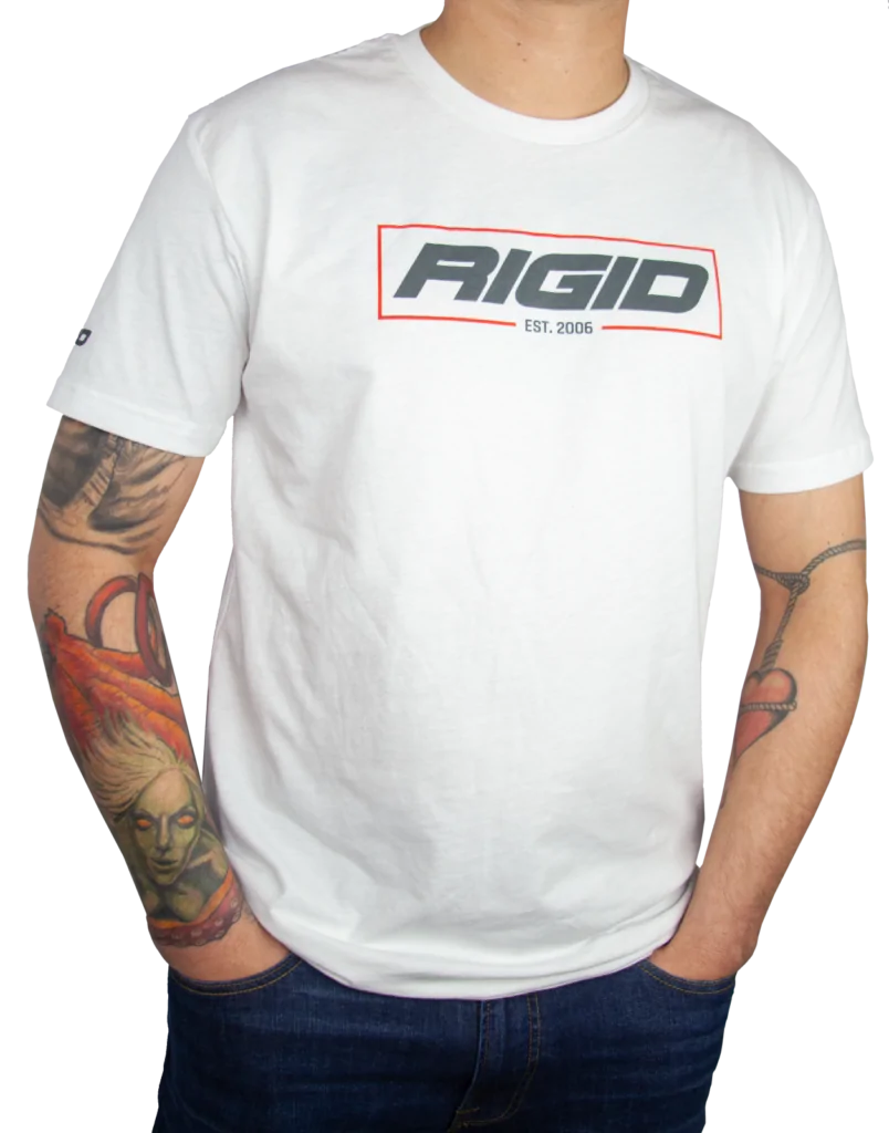 RIGID RIGID T Shirt Established 2006 Medium White - 1050