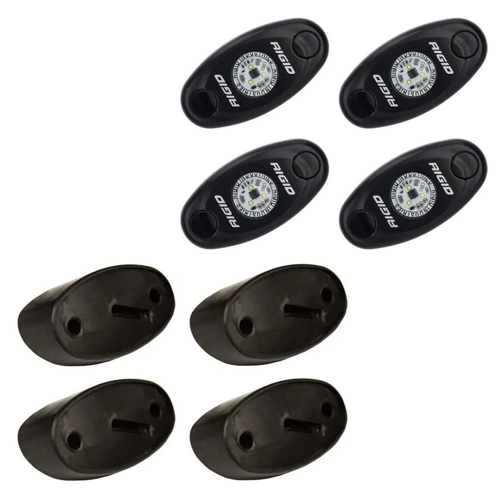 RIGID Rock Light Kit Amber Set of 4 Lights A-Series - 400243